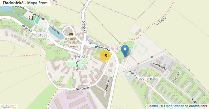 Radonická - mapa firem