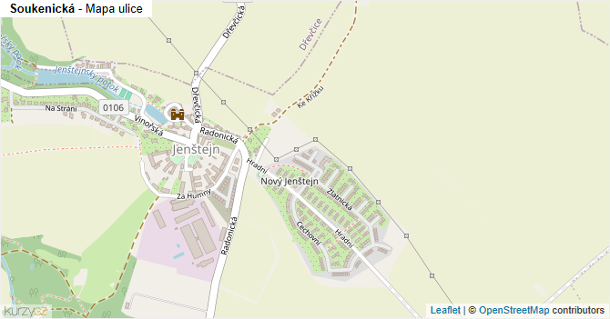 Soukenická - mapa ulice