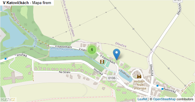 V Katovičkách - mapa firem