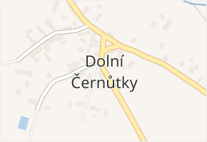 Dolní Černůtky v obci Jeřice - mapa části obce