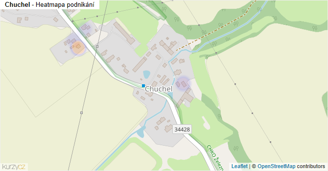 Chuchel - mapa podnikání