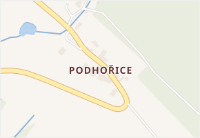 Podhořice v obci Jeřišno - mapa části obce