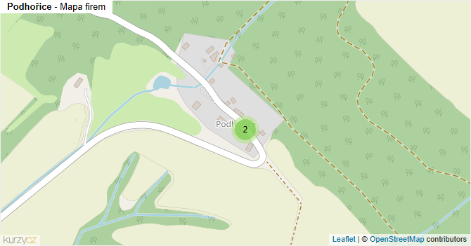 Podhořice - mapa firem