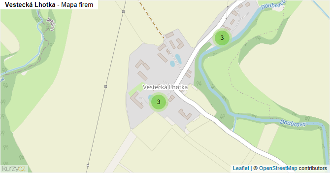 Vestecká Lhotka - mapa firem