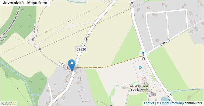 Javornická - mapa firem