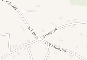 Sněhová v obci Jeřmanice - mapa ulice