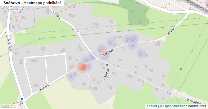 Sněhová - mapa podnikání