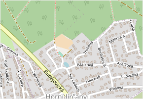 Brusinková v obci Jesenice - mapa ulice