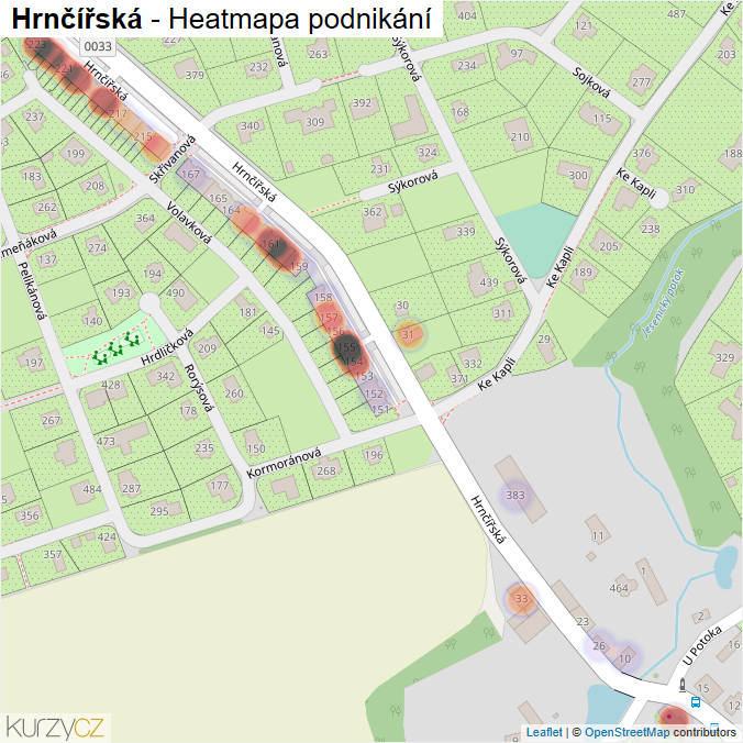 Mapa Hrnčířská - Firmy v ulici.