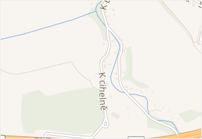 K cihelně v obci Jesenice - mapa ulice