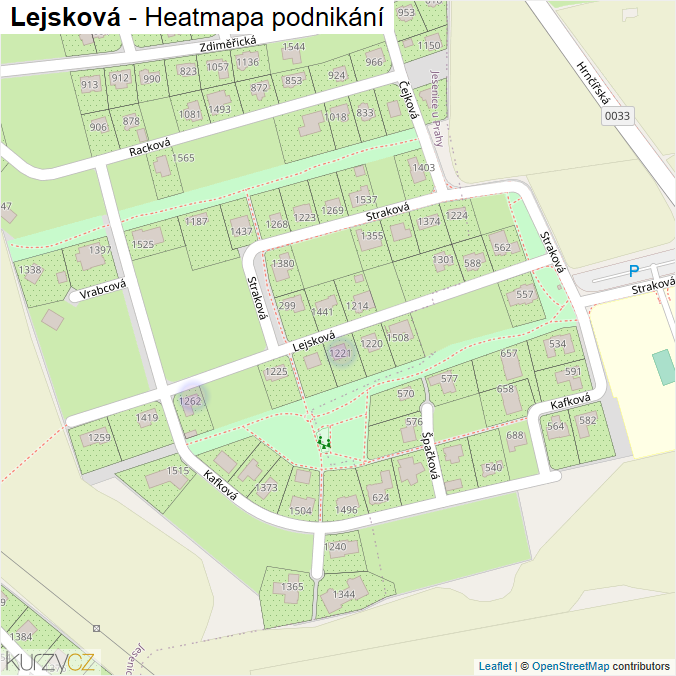 Mapa Lejsková - Firmy v ulici.