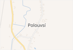 Polouvsí v obci Jeseník nad Odrou - mapa části obce