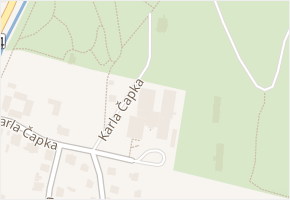 Karla Čapka v obci Jeseník - mapa ulice