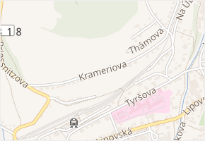 Krameriova v obci Jeseník - mapa ulice