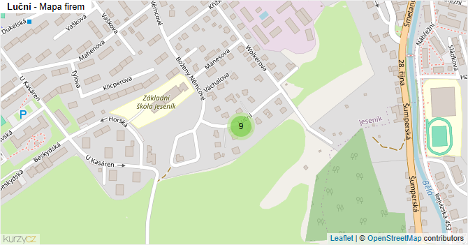 Luční - mapa firem