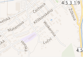 Mánesova v obci Jeseník - mapa ulice