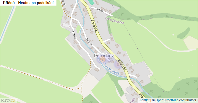 Příčná - mapa podnikání
