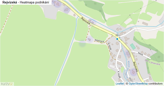 Rejvízská - mapa podnikání