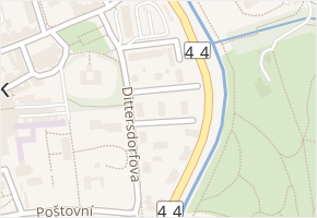 Schubertova v obci Jeseník - mapa ulice