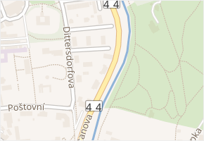 Smetanova v obci Jeseník - mapa ulice