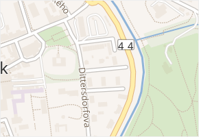 Svobodova v obci Jeseník - mapa ulice