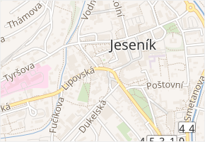 V Oblouku v obci Jeseník - mapa ulice