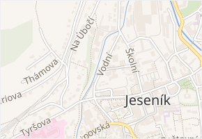 Vodní v obci Jeseník - mapa ulice