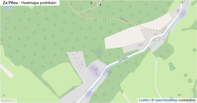 Za Pilou - mapa podnikání