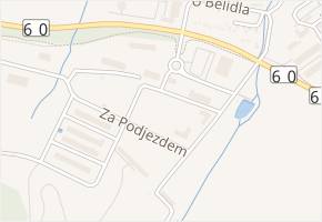 Za Podjezdem v obci Jeseník - mapa ulice