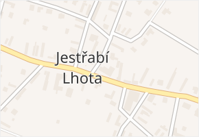 Jestřabí Lhota v obci Jestřabí Lhota - mapa části obce