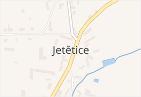 Jetětice v obci Jetětice - mapa části obce