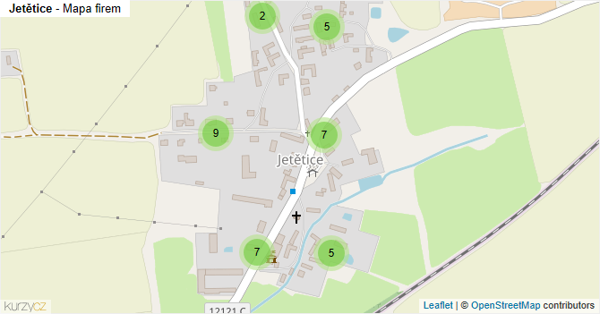 Jetětice - mapa firem