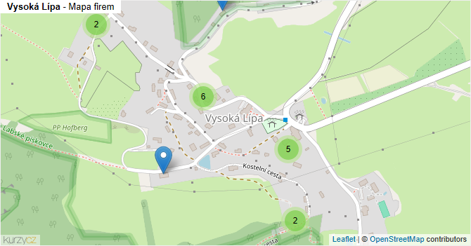 Vysoká Lípa - mapa firem