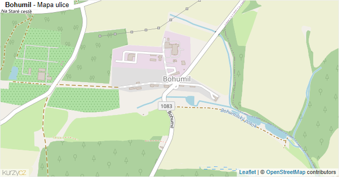 Bohumil - mapa ulice