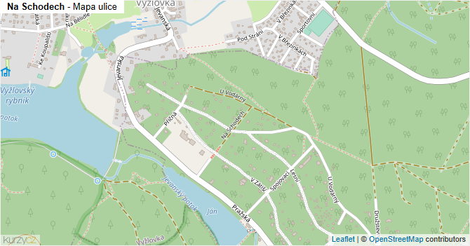 Na Schodech - mapa ulice