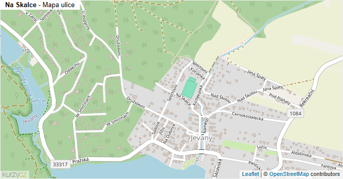 Na Skalce - mapa ulice