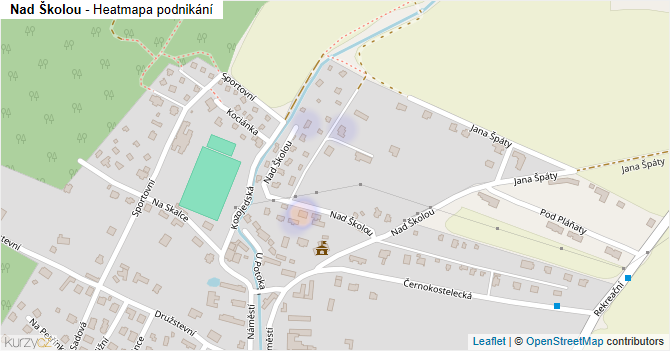 Nad Školou - mapa podnikání