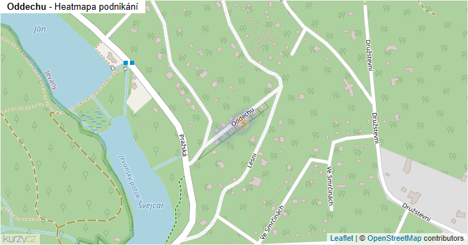 Oddechu - mapa podnikání
