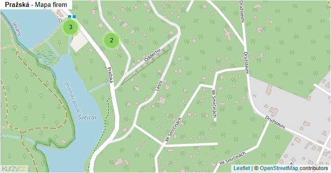 Pražská - mapa firem
