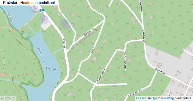 Pražská - mapa podnikání