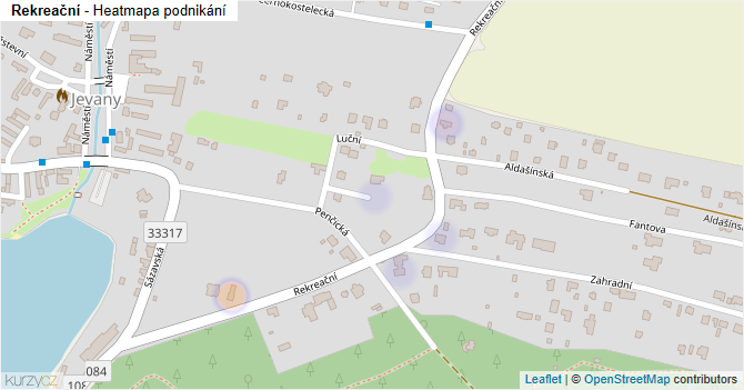 Rekreační - mapa podnikání
