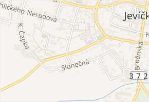 A. K. Vitáka v obci Jevíčko - mapa ulice