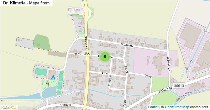 Dr. Klimeše - mapa firem