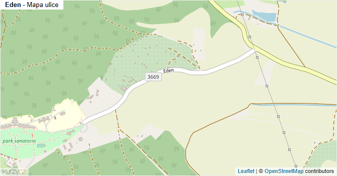 Eden - mapa ulice