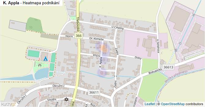K. Appla - mapa podnikání