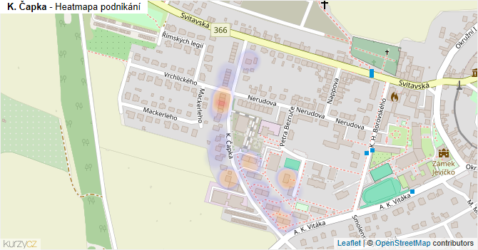 K. Čapka - mapa podnikání