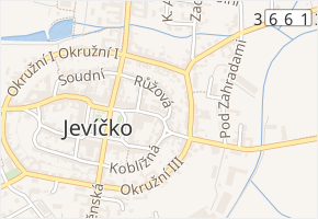 Křivánkova v obci Jevíčko - mapa ulice