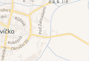 Luční v obci Jevíčko - mapa ulice