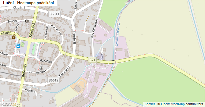 Luční - mapa podnikání