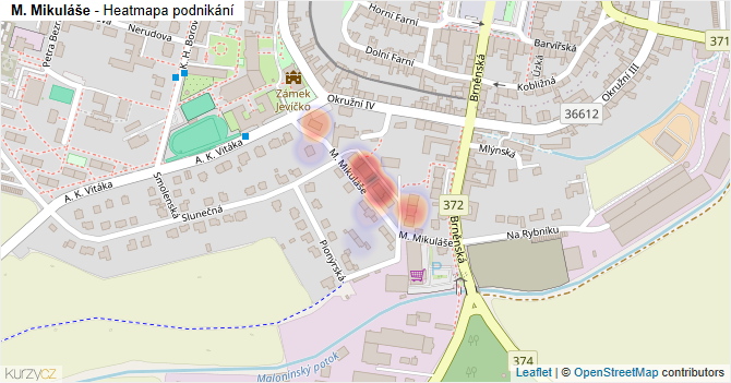 M. Mikuláše - mapa podnikání